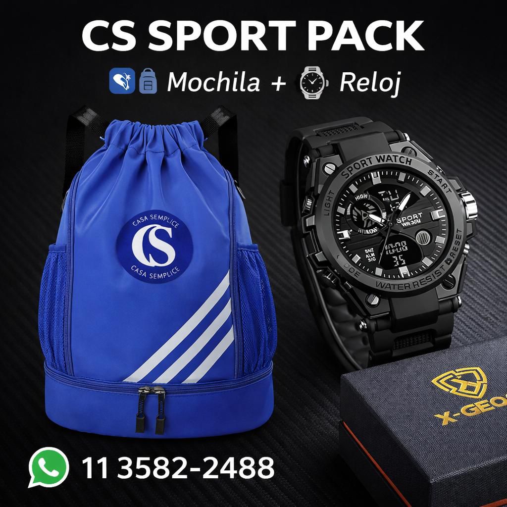 Combo: Mochila Sport + Reloj